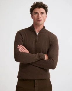 Robert Zip Neck Knit Pullover