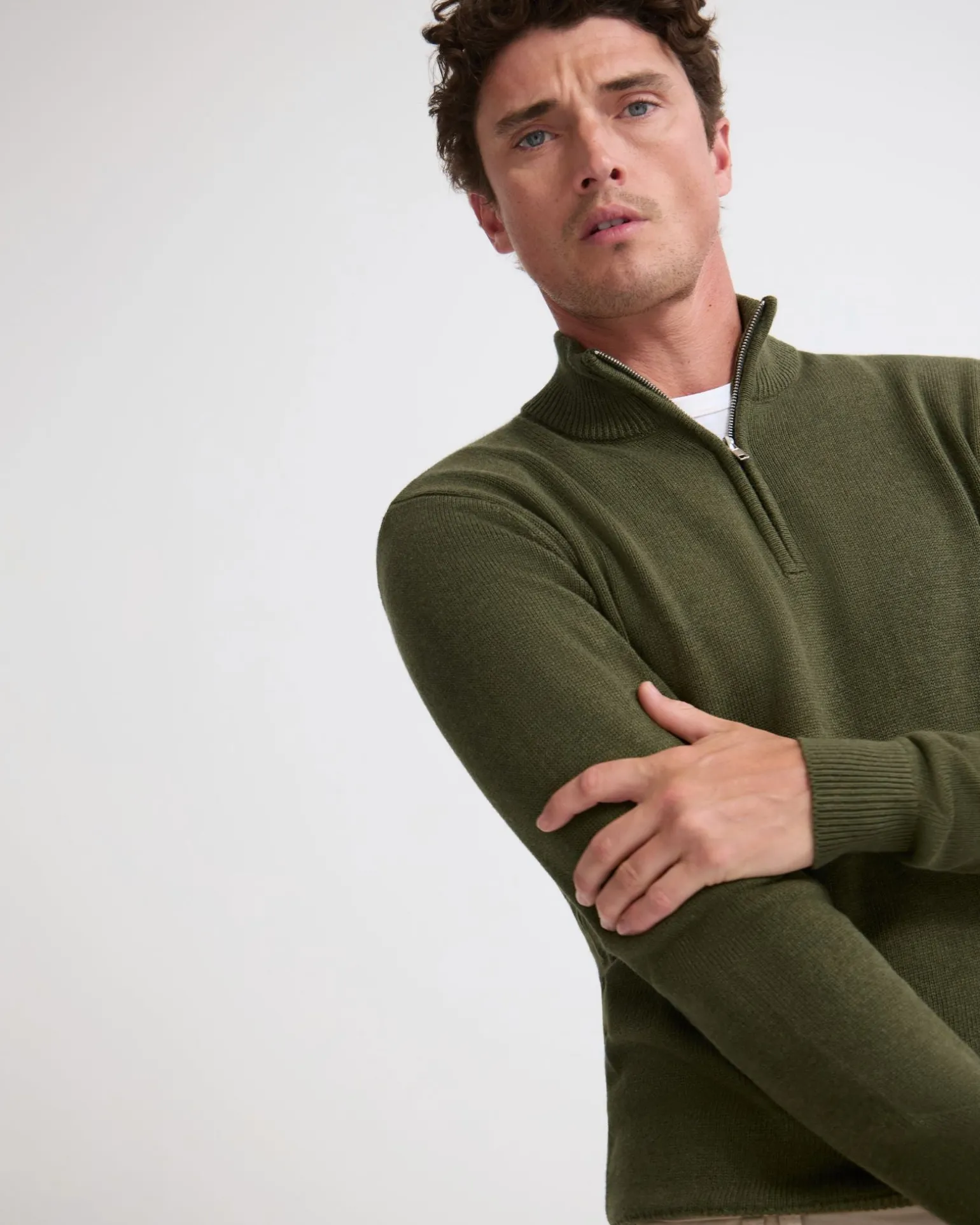 Robert Zip Neck Knit Pullover