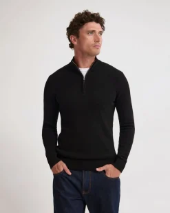 Robert Zip Neck Knit Pullover