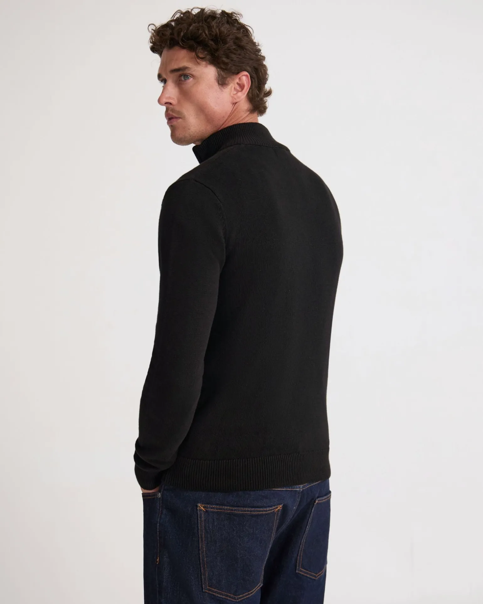 Robert Zip Neck Knit Pullover