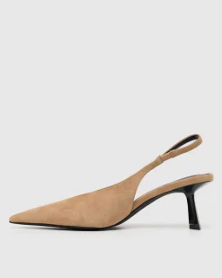 Roma Suede Sling Back Heel