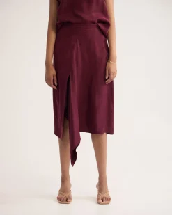Ronja Cupro Draped Skirt