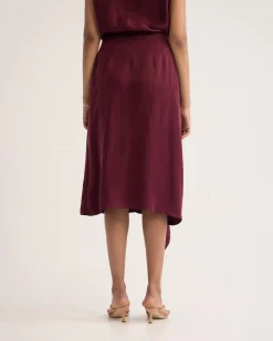 Ronja Cupro Draped Skirt