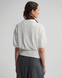 Rose Polo Knitted Top