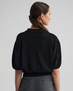 Rose Polo Knitted Top