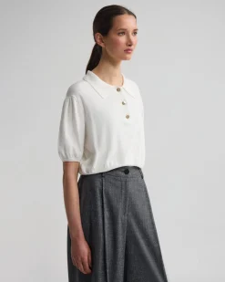 Rose Polo Knitted Top