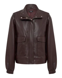 Rosie Leather Bomber