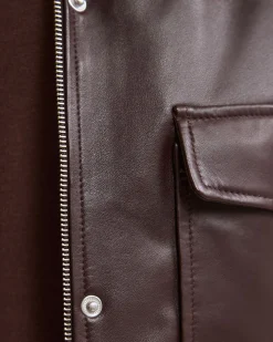 Rosie Leather Bomber