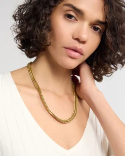 Sabine Herringbone Chain Necklace
