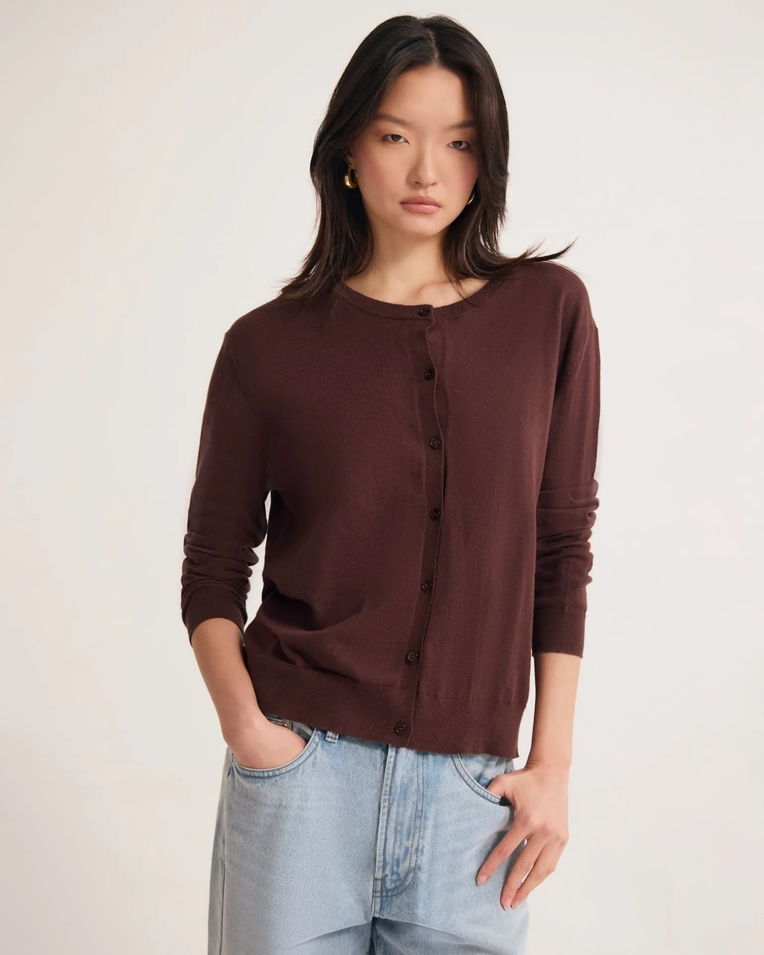 Saga Side Button Cardigan