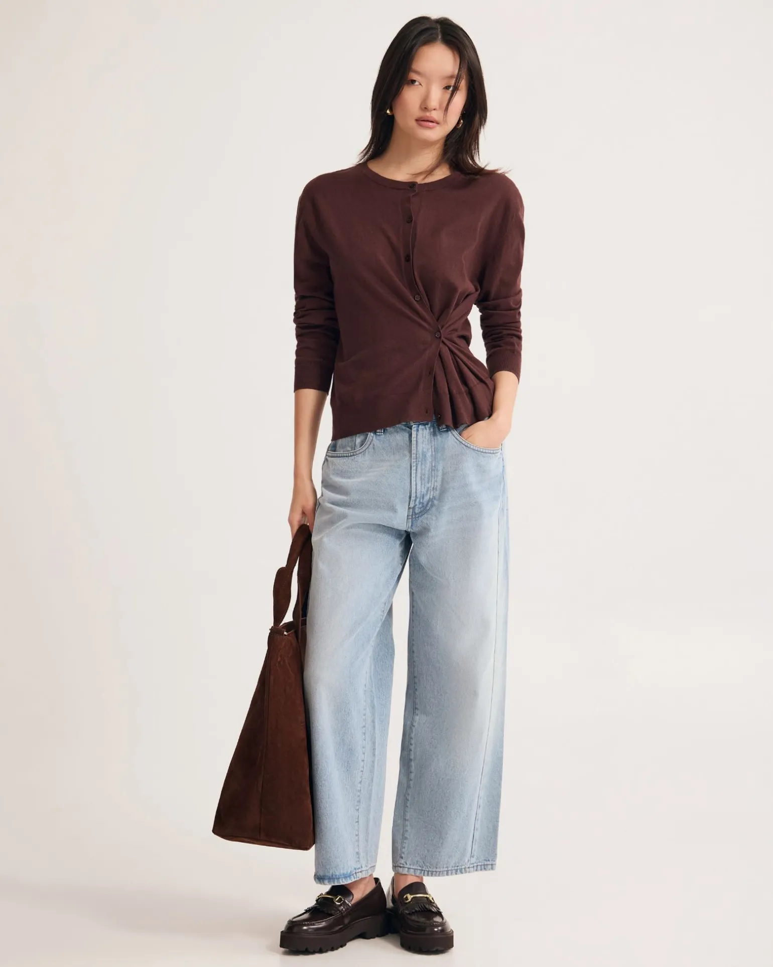 Saga Side Button Cardigan