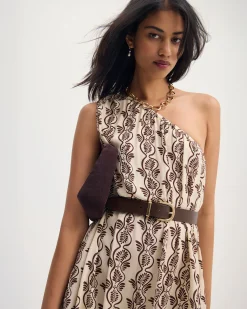 Samia One Shoulder Printed Dress