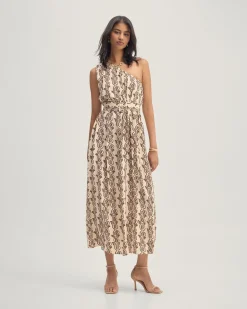 Samia One Shoulder Printed Dress