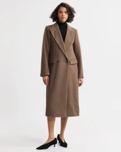 Saskia Double Breasted Wool Rich Coat