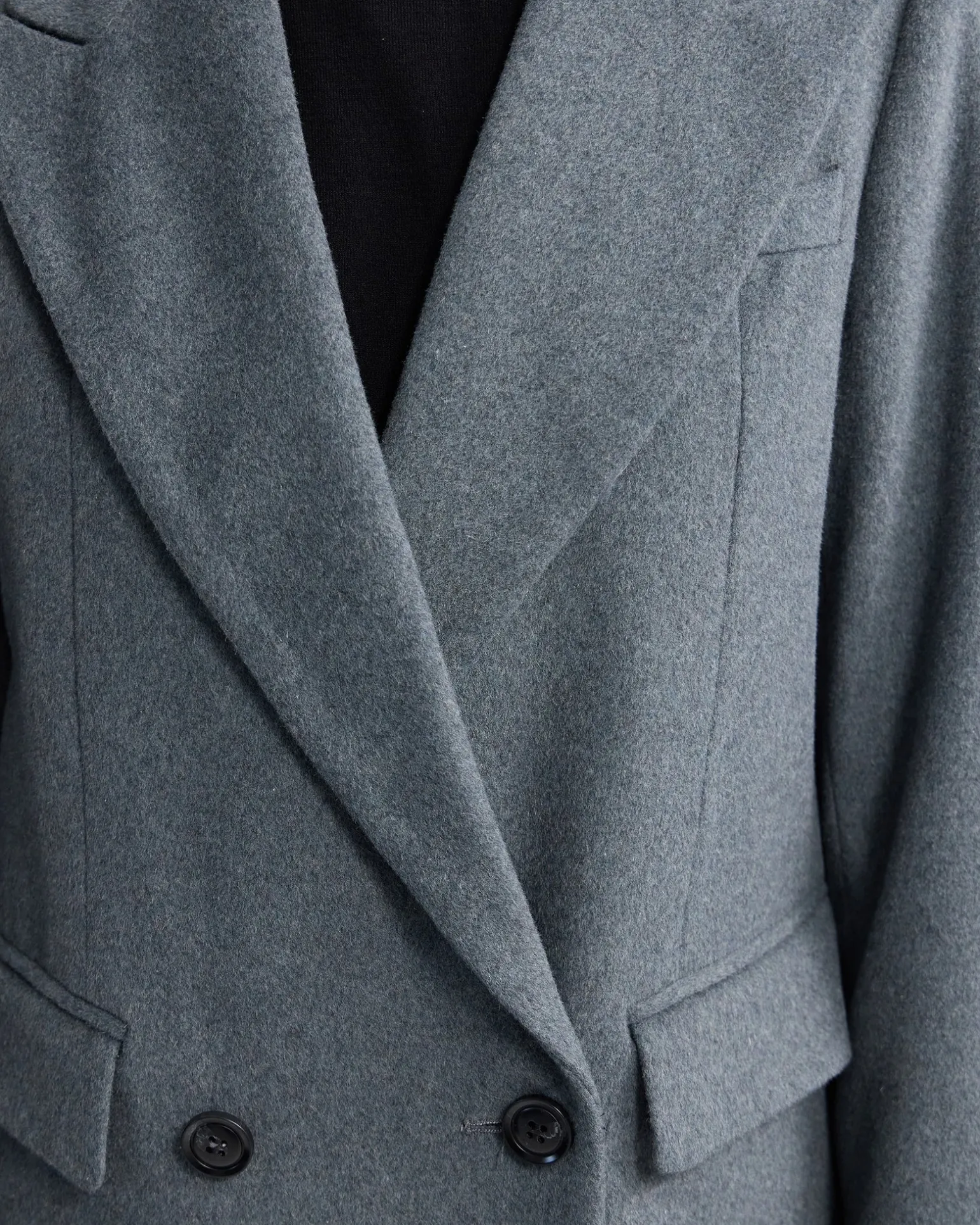 Saskia Double Breasted Wool Rich Coat