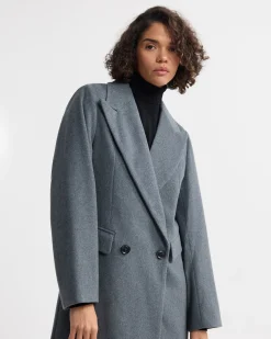 Saskia Double Breasted Wool Rich Coat