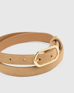 Sierra Leather Skinny Belt