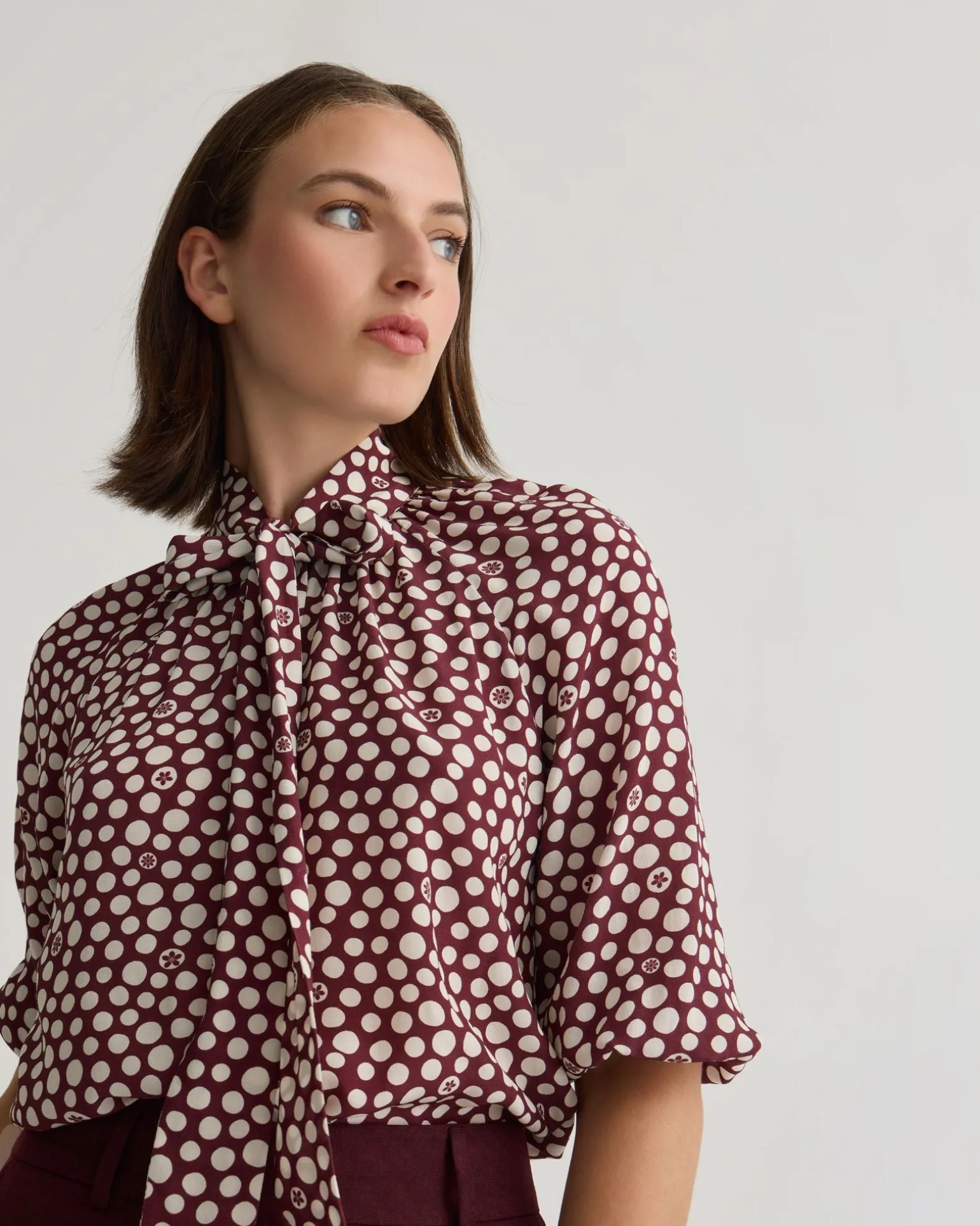 Simone Tie Neck Shirt