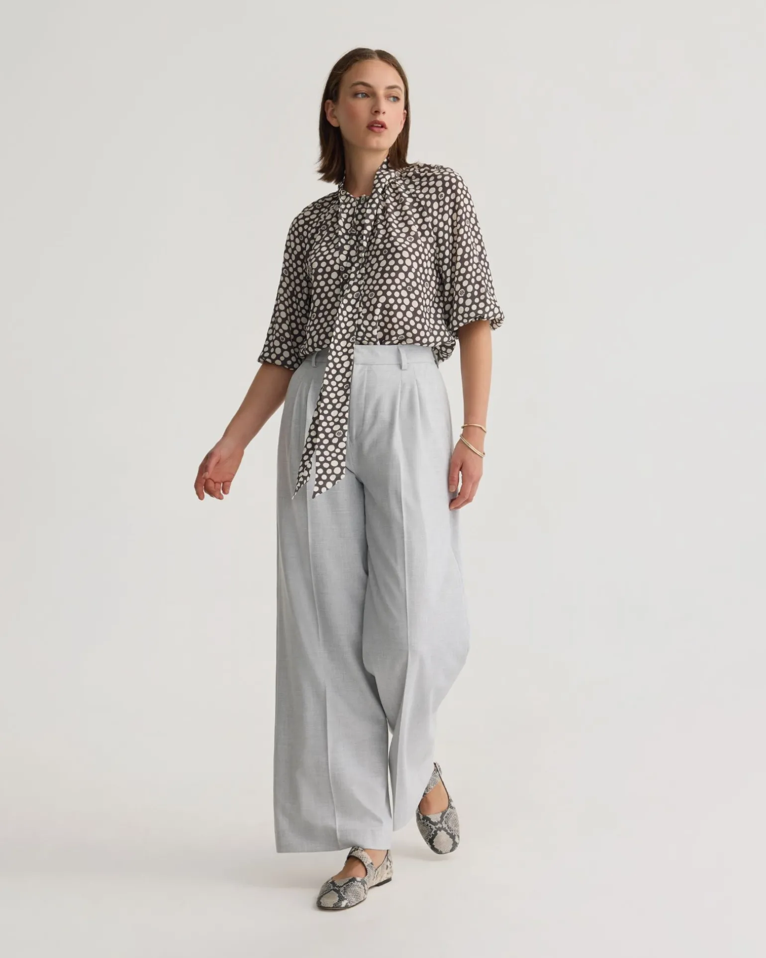 Simone Tie Neck Shirt