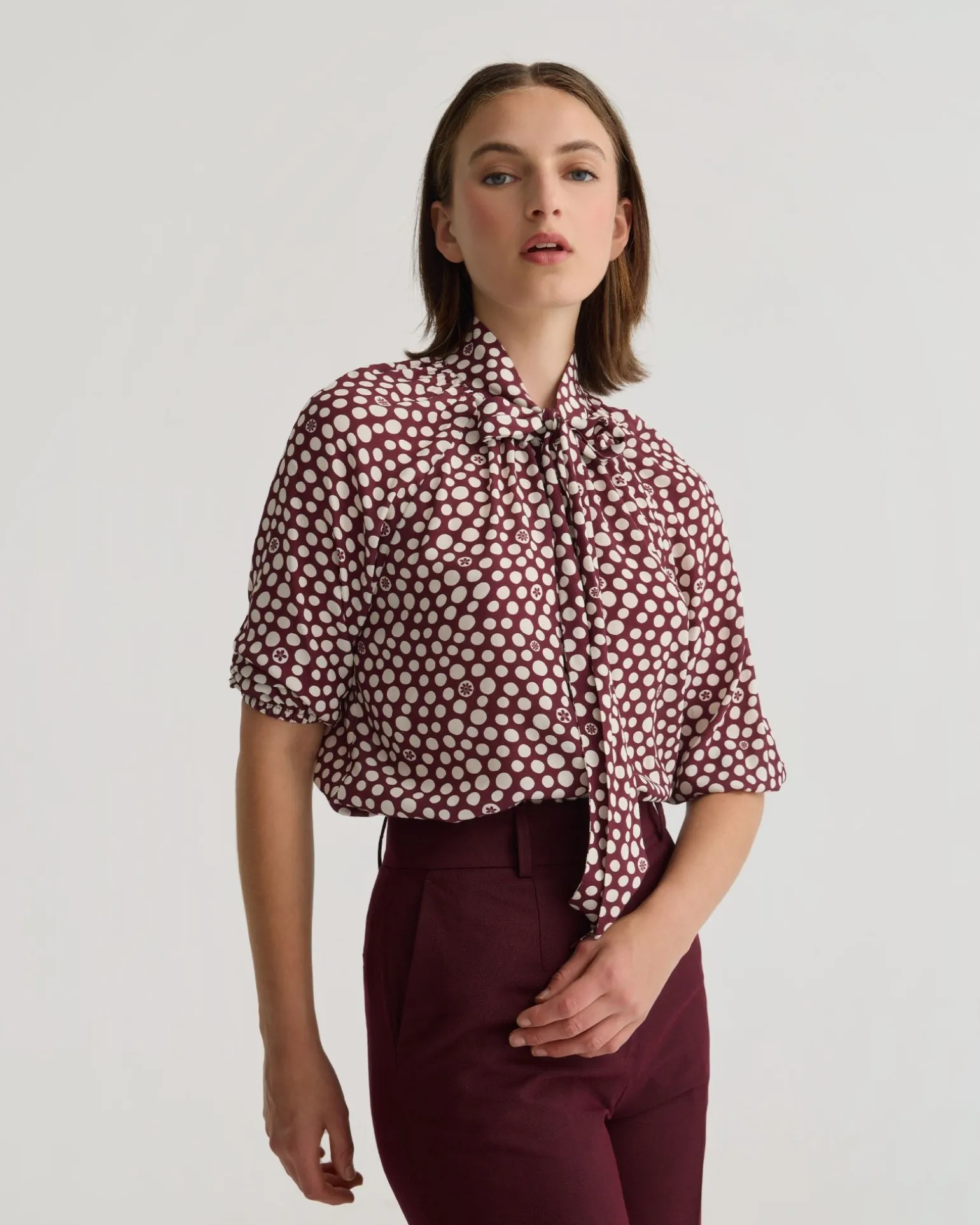 Simone Tie Neck Shirt