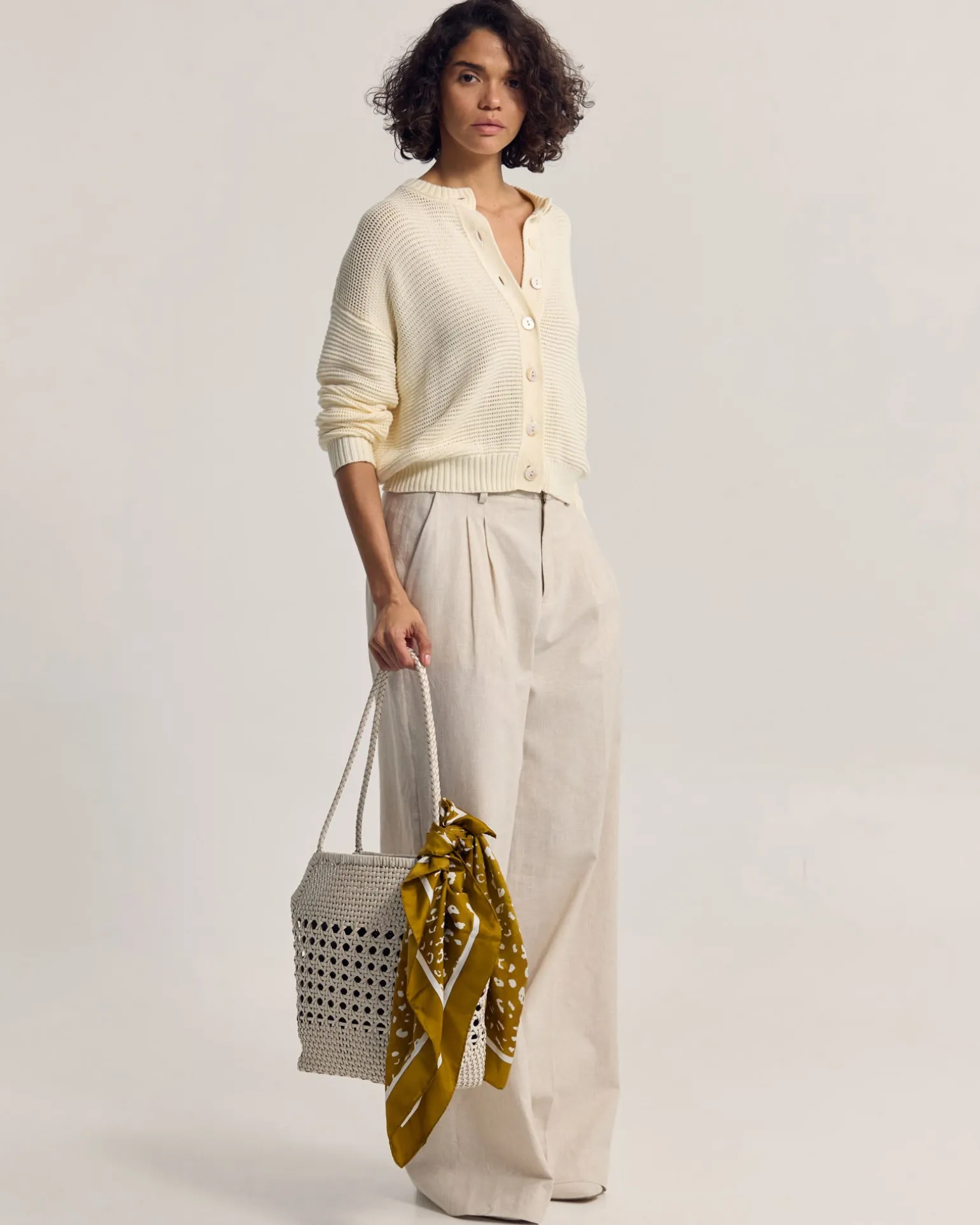 Stevie Cotton Knit Cardigan