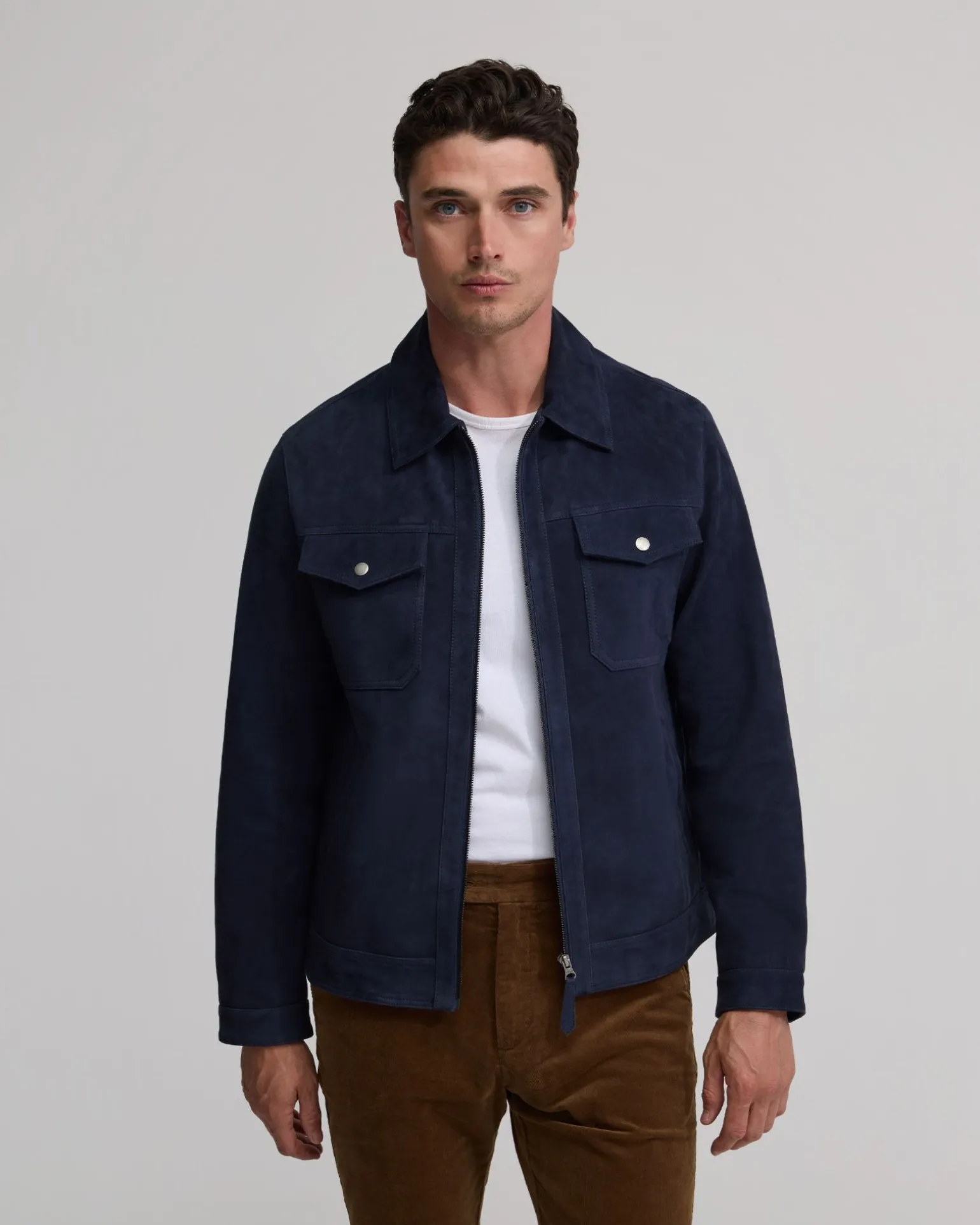 Suede Trucker Jacket