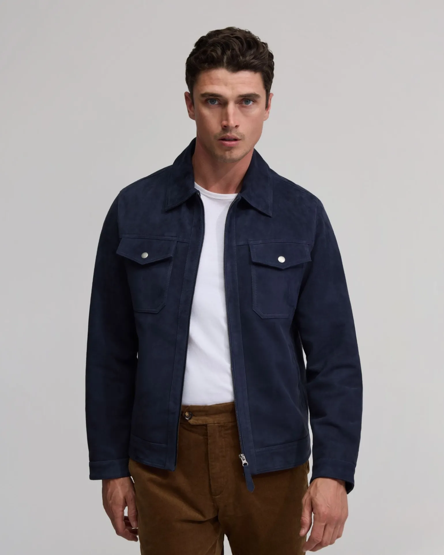Suede Trucker Jacket