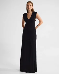 Sydney Knit Dress With Woven Skirt
