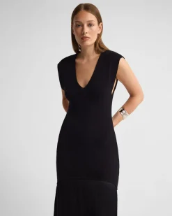 Sydney Knit Dress With Woven Skirt