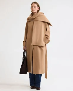 Talia Detachable Scarf Coat