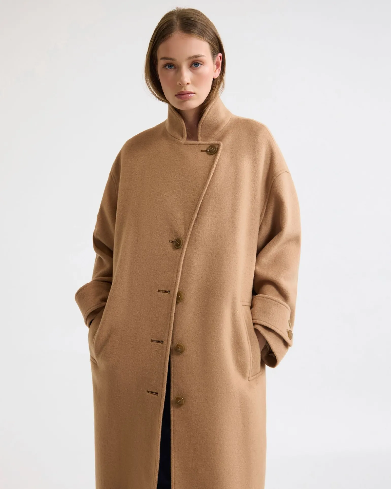 Talia Detachable Scarf Coat