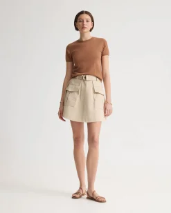 Teri Cotton Safari Skirt