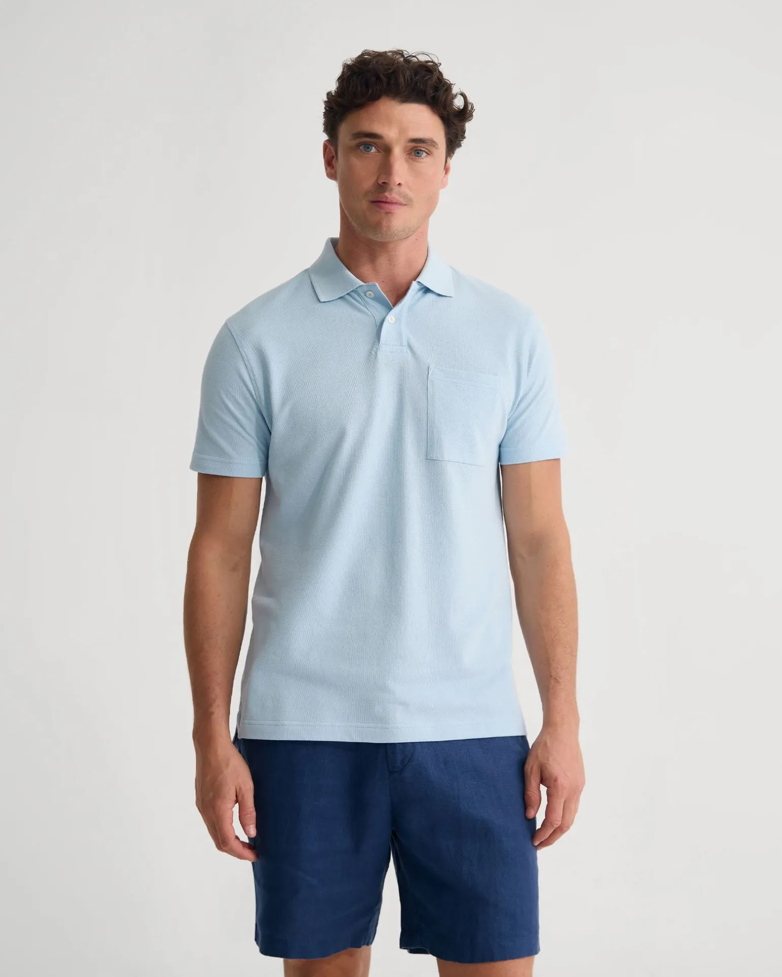 Theo Organic Cotton Pique Polo