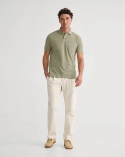 Theo Organic Cotton Pique Polo