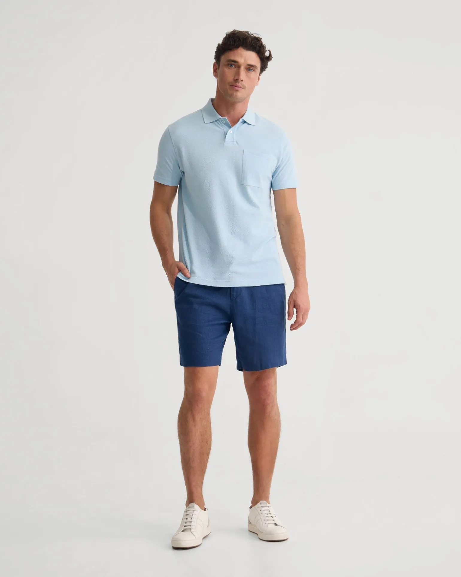 Theo Organic Cotton Pique Polo