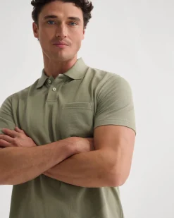 Theo Organic Cotton Pique Polo