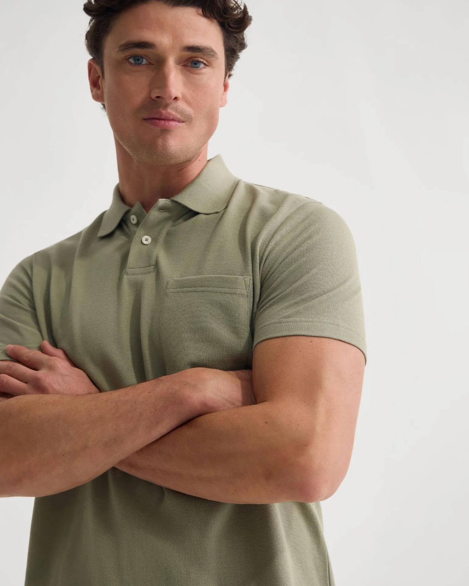 Theo Organic Cotton Pique Polo