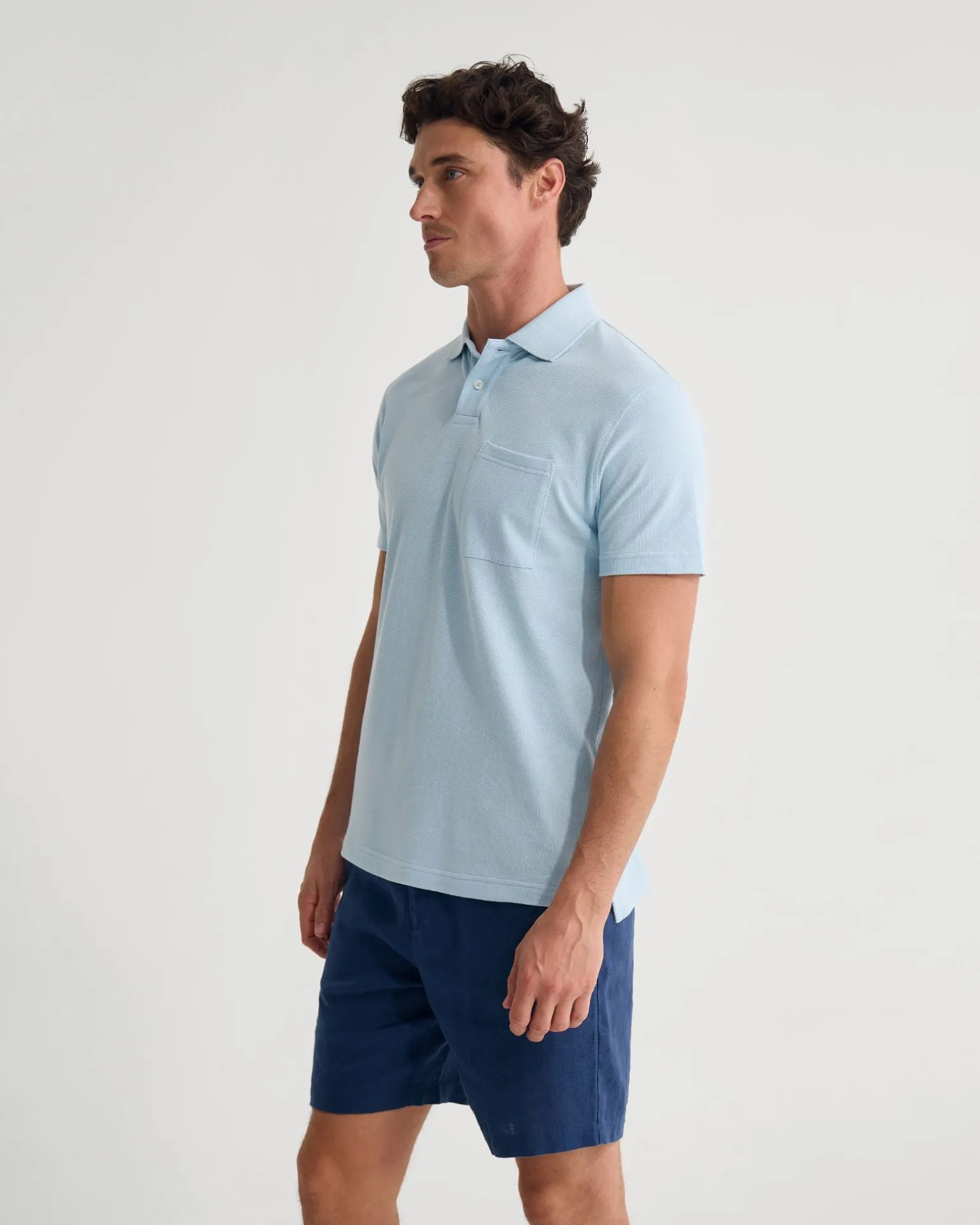 Theo Organic Cotton Pique Polo