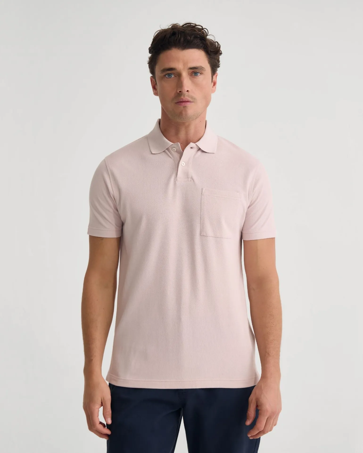 Theo Organic Cotton Pique Polo