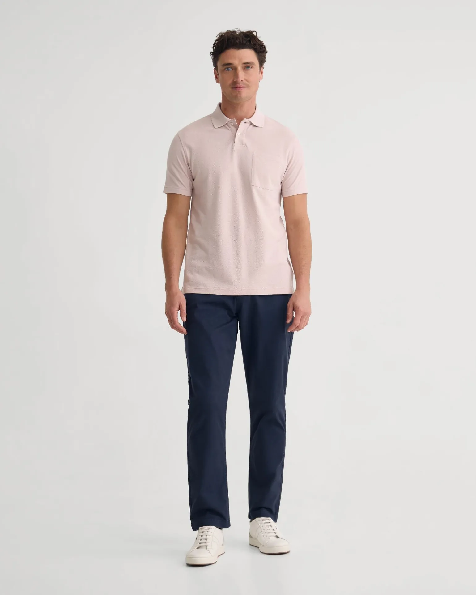 Theo Organic Cotton Pique Polo