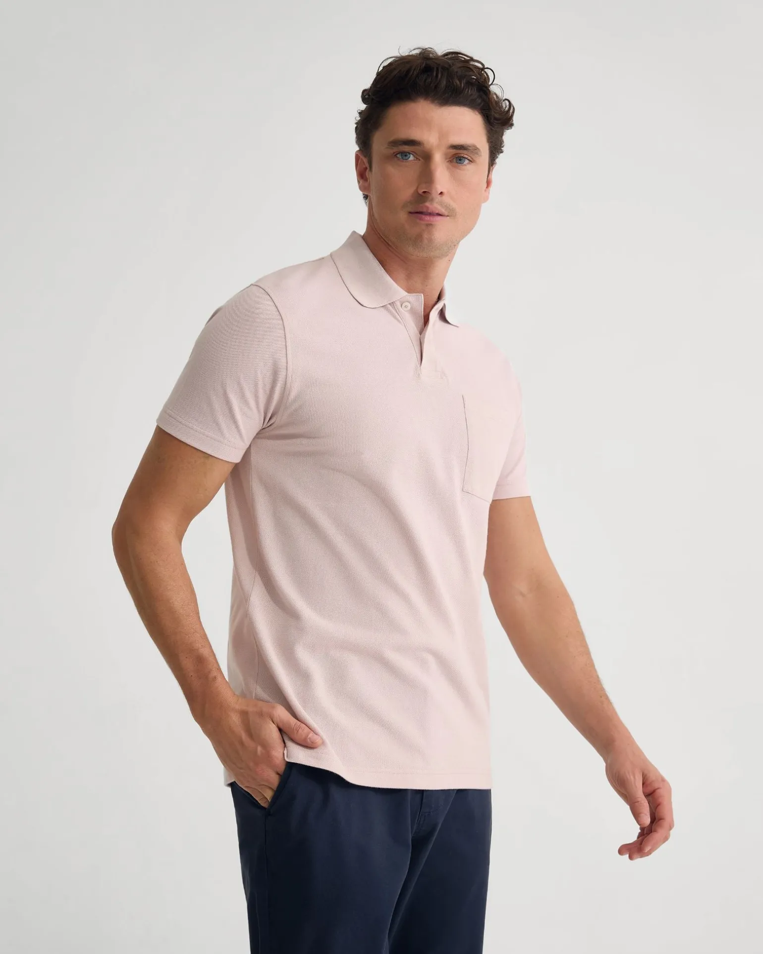 Theo Organic Cotton Pique Polo