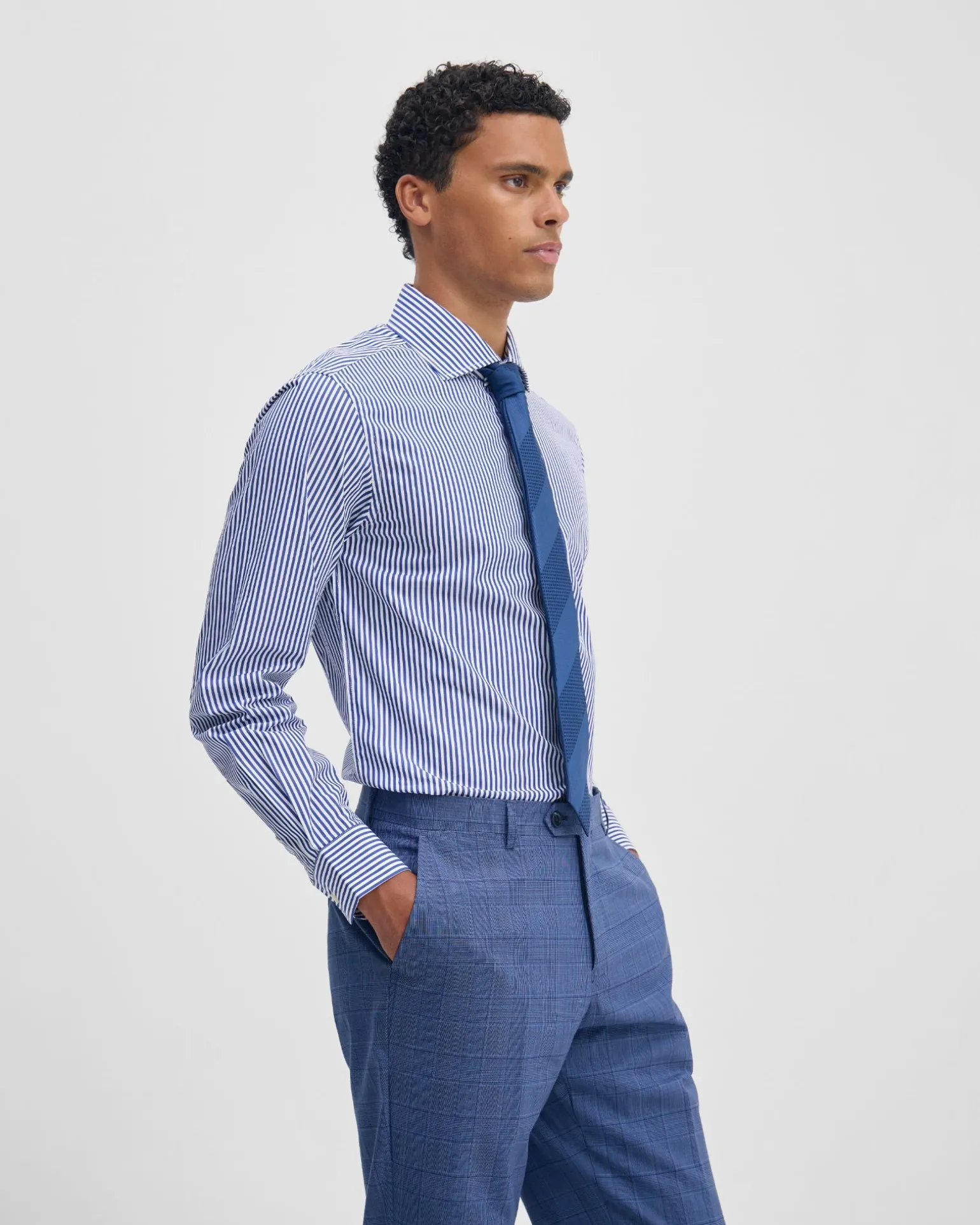 Trafalgar Slim Fit Stripe Shirt