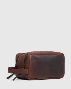 Traveller Leather Wash Bag