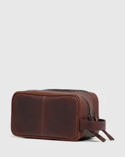 Traveller Leather Wash Bag