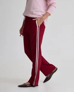 Violet Contrast Stripe Pants
