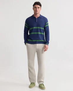 Wolf Striped Cashmere Blend Rugby