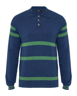 Wolf Striped Cashmere Blend Rugby