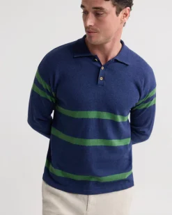 Wolf Striped Cashmere Blend Rugby