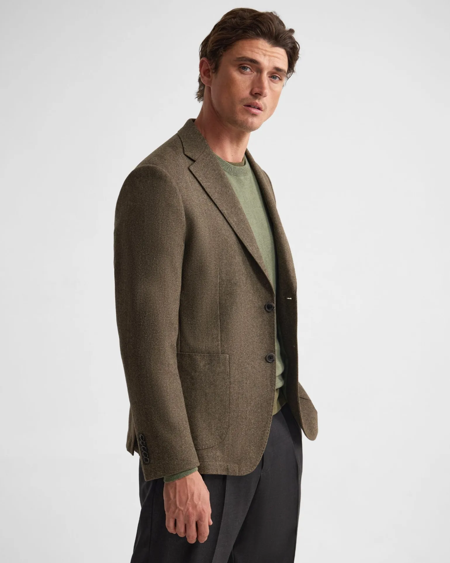 Wordsworth Luxury Herringbone Blazer