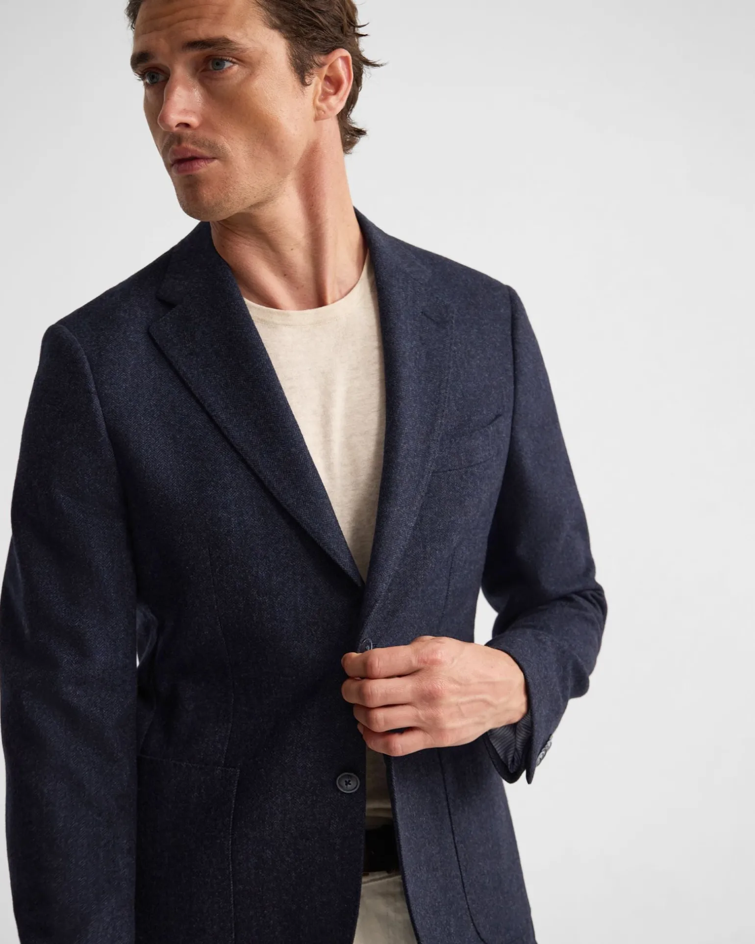 Wordsworth Luxury Herringbone Blazer